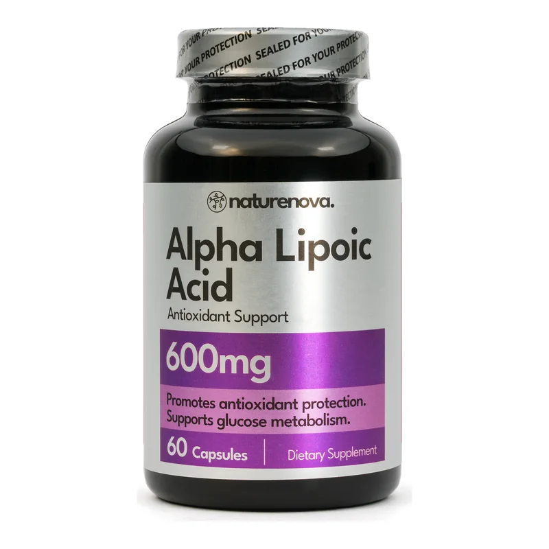 Ácido Alfa Lipoico 600 mg NatureNova, 60 cápsulas