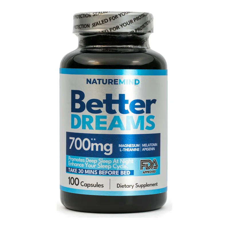 Better Dreams 700 mg NatureMind, 100 cápsulas