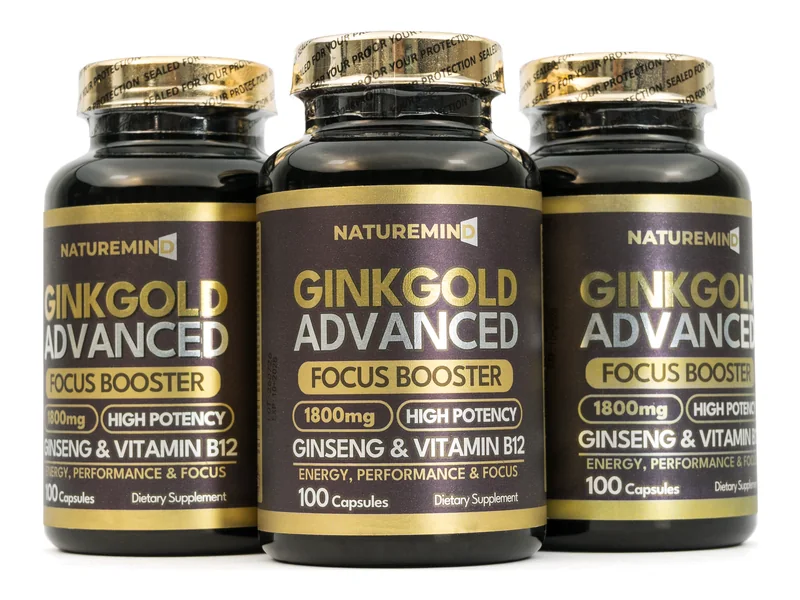Tres frascos de Ginkgold Advanced 1800 mg NatureMind