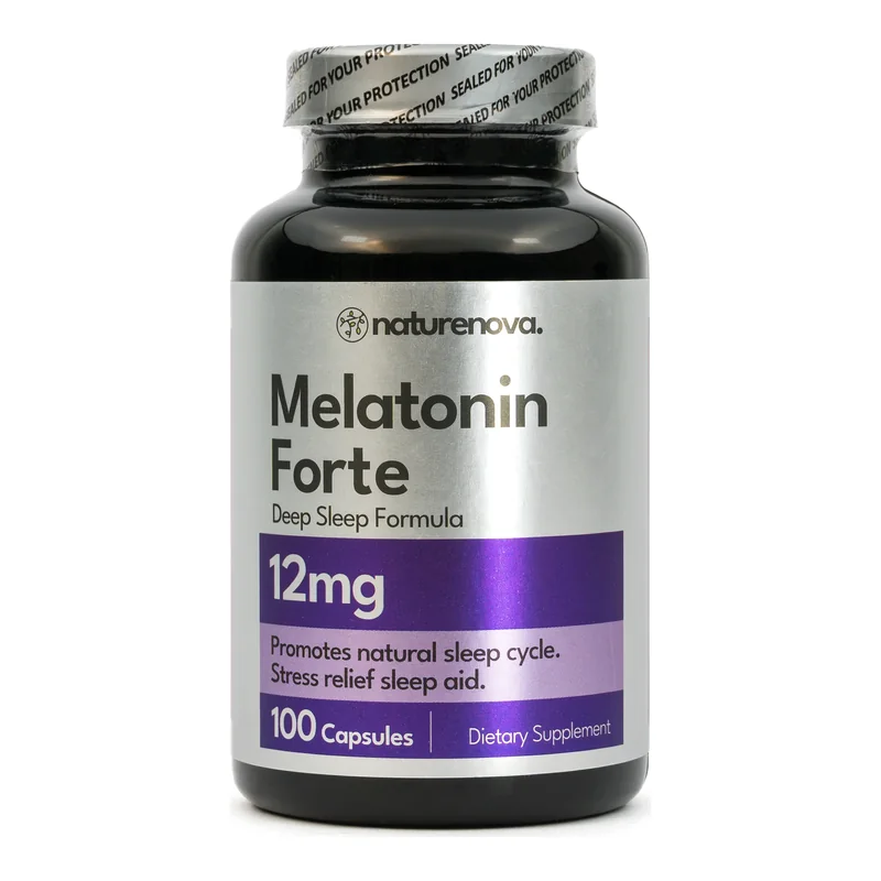 Melatonina Forte 12 mg NatureNova, 100 cápsulas